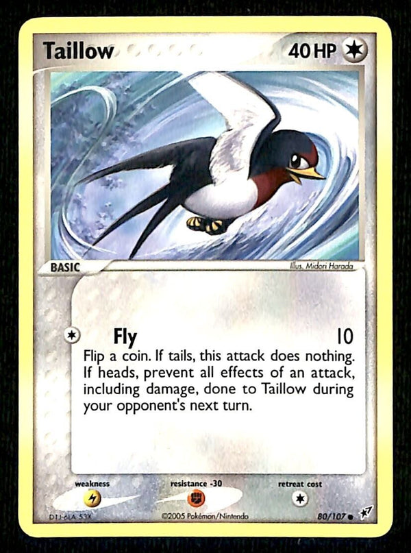 Taillow EX Deoxy NM, 80/107 Pokemon Card