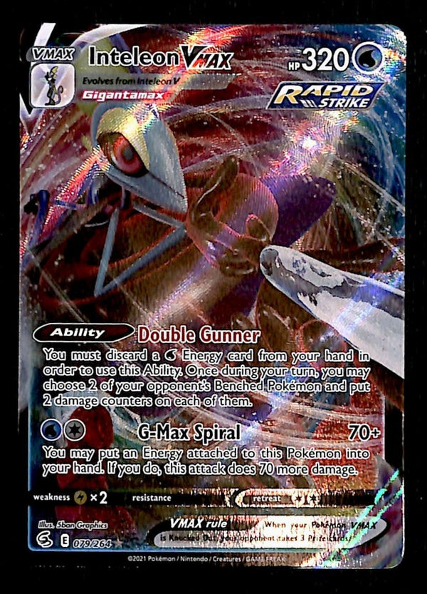 Inteleon VMAX Fusion Strike 079/264, NM Pokemon Card