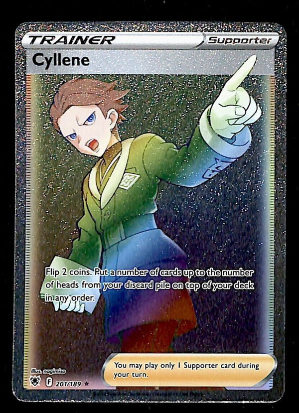 Cyllene Rainbow Rare Astral Radiance 201/189, NM Pokemon Card Cyllene Rainbow Rare Astral Radiance 201/189, NM Pokemon Card