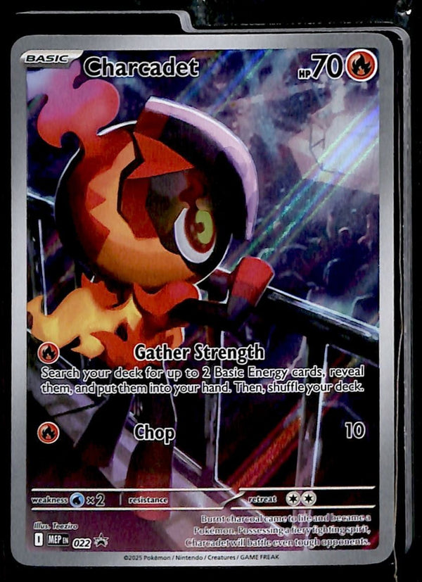 Charcadet Sealed Illustration Rare MEP 022, NM Pokemon Card
