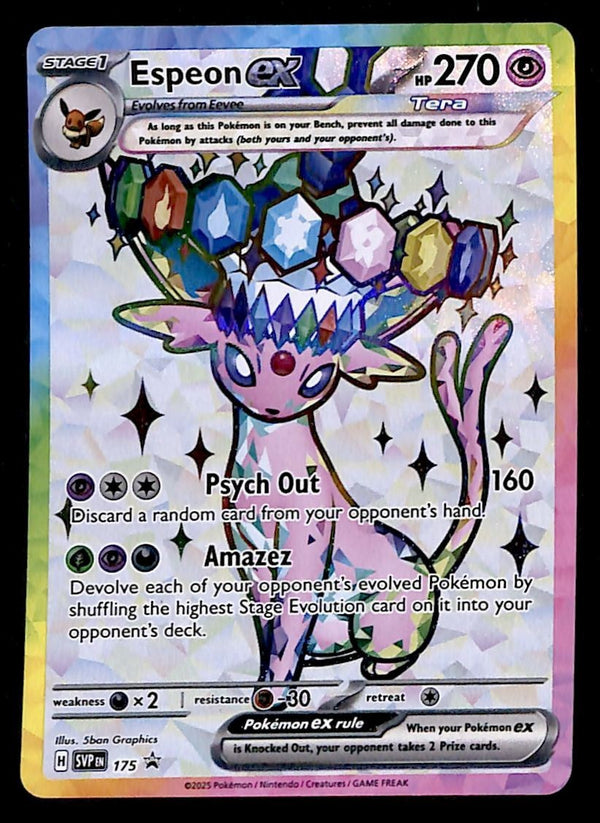 Espeon Ex Full Art Promo SVP 175, NM Pokemon Card