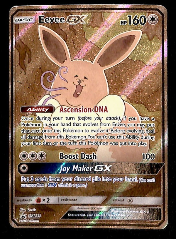 Eevee GX Black Star Promo SM233,EX Pokemon Card