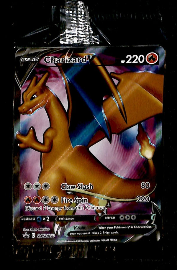 Charizard V Black Star Promo Sealed Swsh050,NM Pokemon Card