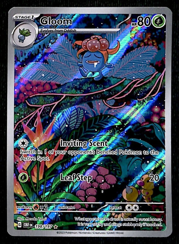 Gloom Special illistration Rare Obsidian Flames 198/197, NM Pokemon Ca Gloom Special illistration Rare Obsidian Flames 198/197, NM Pokemon Ca