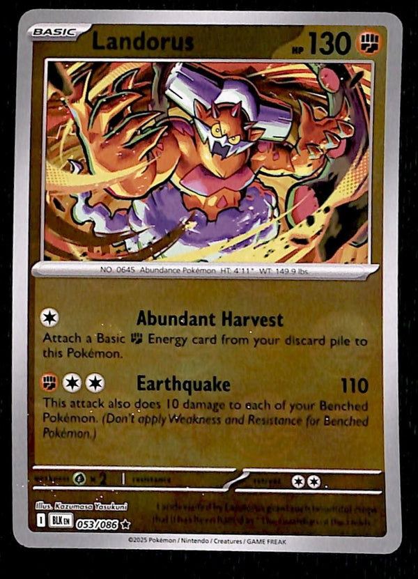 Landorus Pokeball Black Bolt 053/086, NM Pokemon Card