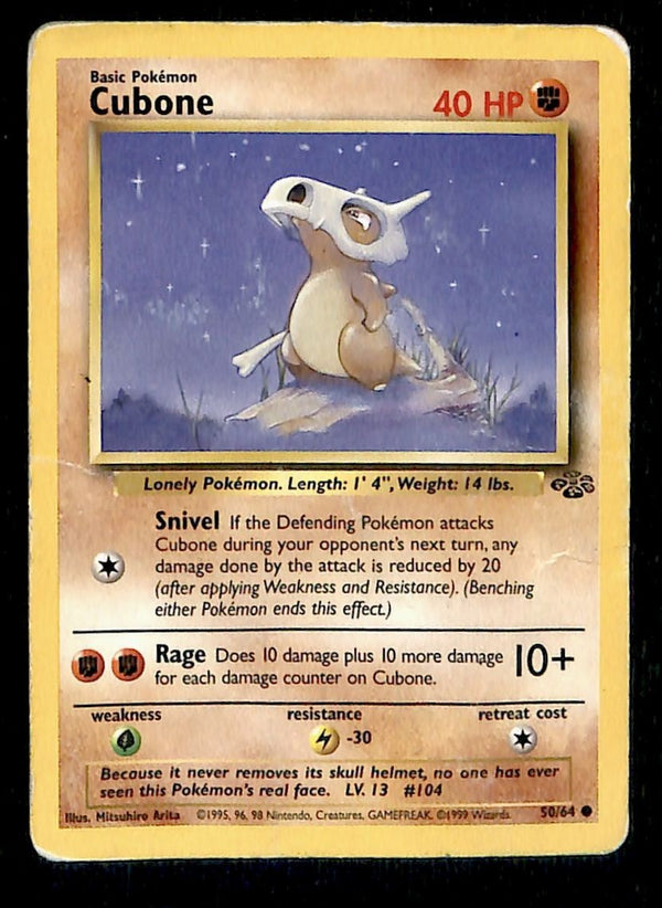 Cubone Jungle MP, 50/64 Pokemon Card