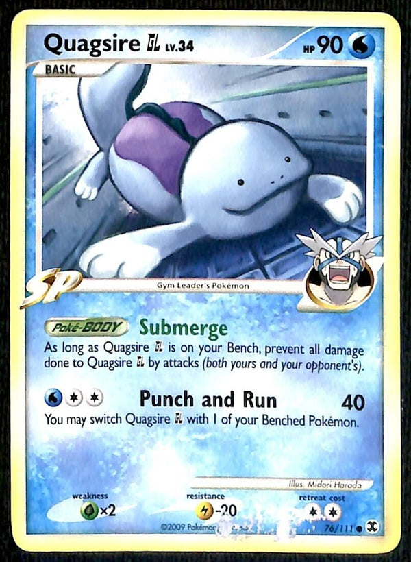 Quagsire Rising Rivals VG, 76/111 Pokemon Card