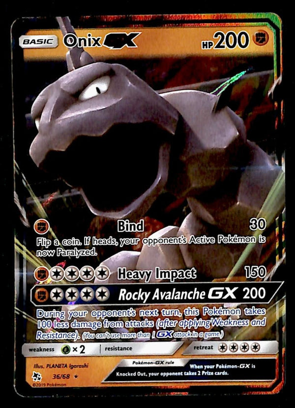 Onix GX Battle Academy Hidden Fates 36/68, NM Pokemon Card