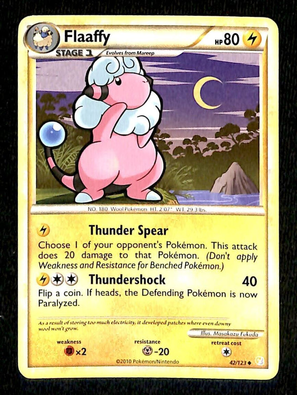 Flaaffy Heartgold & Soulsilver NM, 42/123 Pokemon Card Flaaffy Heartgold & Soulsilver NM, 42/123 Pokemon Card