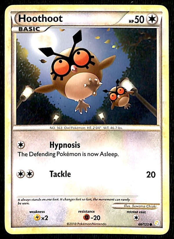 Hoothoot Heartgold & Soulsilver EX, 66/123 Pokemon Card