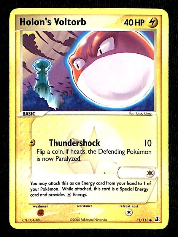 Holons Voltorb Delta Spcies EX, 71/113 Pokemon Card