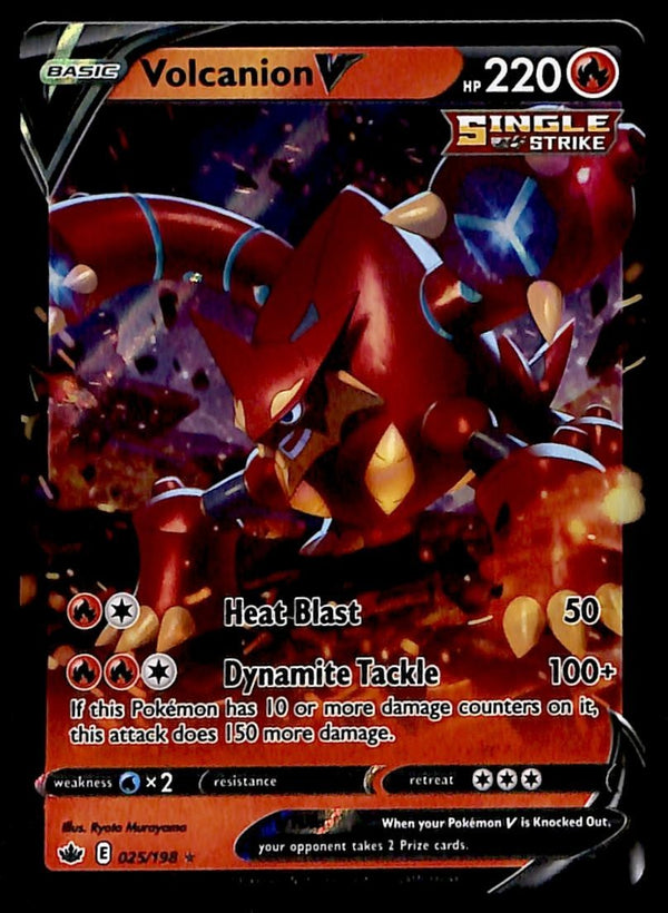 Volcanion V Chilling Reign 025/198, NM Pokemon Card