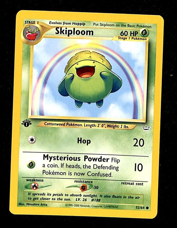 Skiploom Neo Revelations 1st Edition NM, 52/64 Pokemon Card Skiploom Neo Revelations 1st Edition NM, 52/64 Pokemon Card