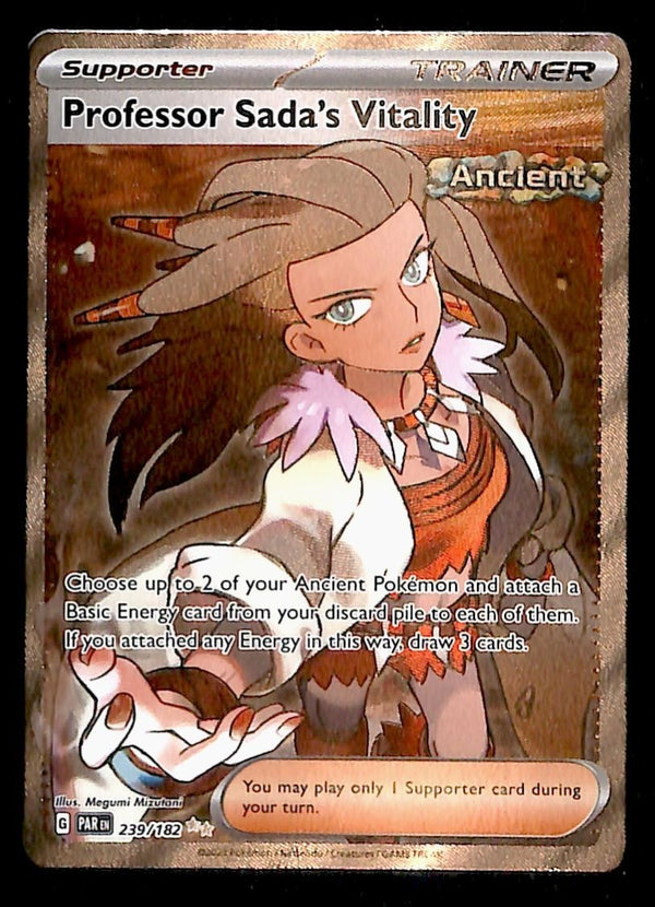 Professors Sada's Vitality Full Art Paradox Rift 239/182,NM Pokemon Card