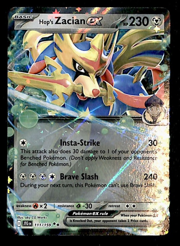 Hop's Zacian ex Double Rare Journey Together 111/159, NM Pokemon Card