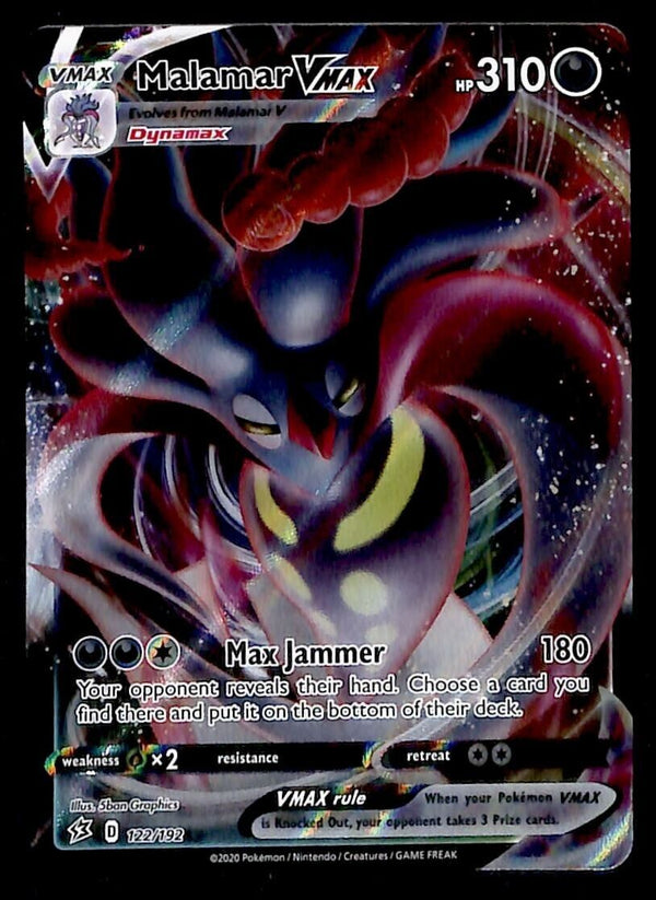 Malamar Vmax Ultra Rare Rebel Clash 122/192, NM Pokemon Card Malamar Vmax Ultra Rare Rebel Clash 122/192, NM Pokemon Card