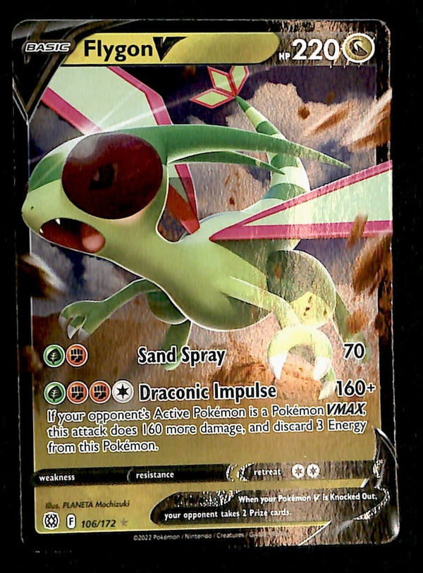 Flygon V Brilliant Stars 106/172, NM Pokemon Card