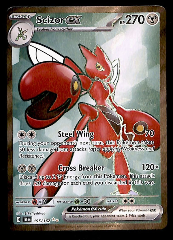 Scizor Ex Full Art Temporal Forces 195/162, NM Pokemon Card