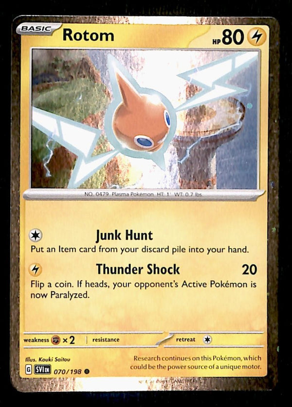 Rotom Cosmos Holo Scarlet & Violet Bae 070/198, NM Pokemon Card