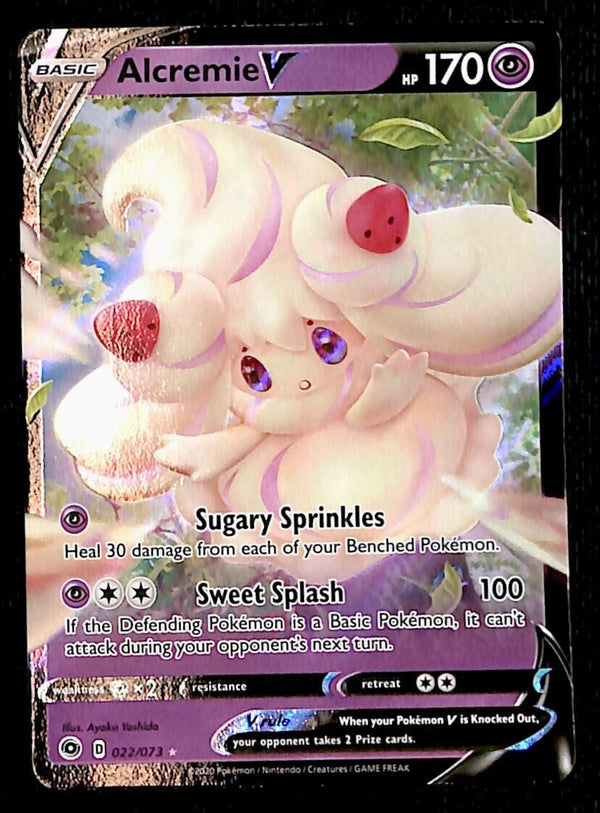 Alcremie V Ultra Rare Champions Path 022/073, NM Pokemon Card Alcremie V Ultra Rare Champions Path 022/073, NM Pokemon Card