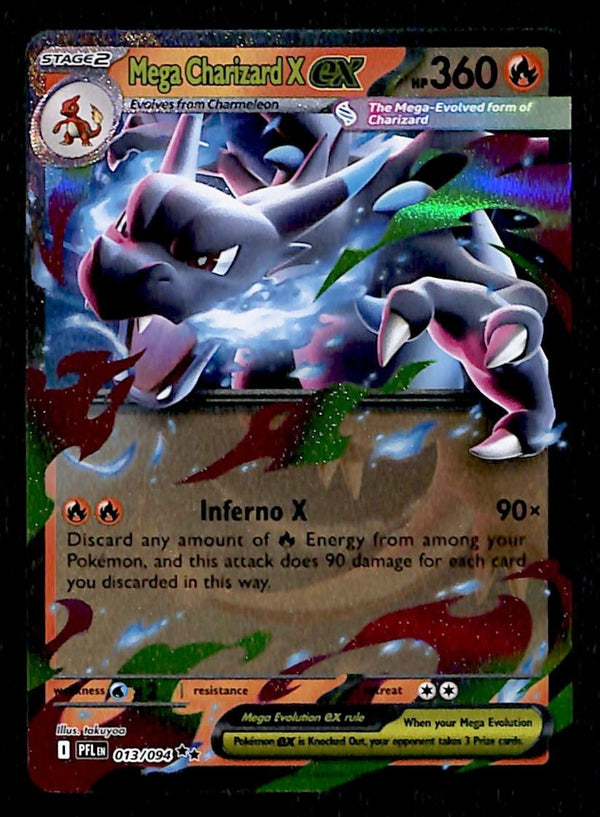 Mega Charizard ex Phantasmal Flames 013/094, NM Pokemon Card