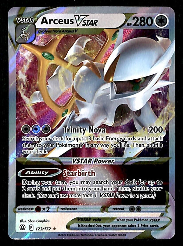 Arceus Vstar Brilliant Stars 123/172, NM Pokemon Card Arceus Vstar Brilliant Stars 123/172, NM Pokemon Card