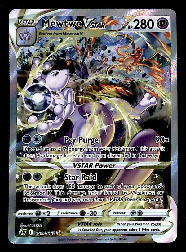 Mewtwo Vstar Galarian Gallery Crown Zenith GG44/GG70, EX Pokemon Card Mewtwo Vstar Galarian Gallery Crown Zenith GG44/GG70, EX Pokemon Card