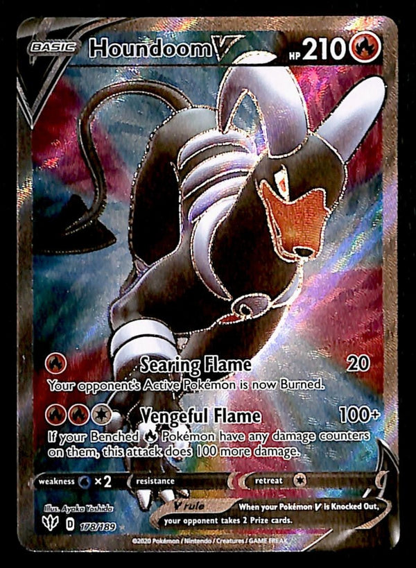 Houndoom V Full Art Astral Radiance 178/189, NM Pokemon Card
