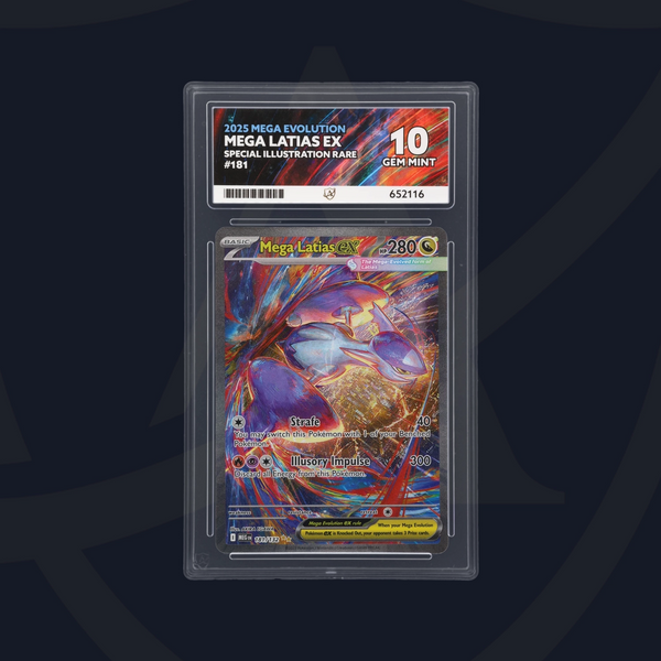 Mega Latias ex Mega Evolution 181/132, ACE 10 Graded Pokemon Card