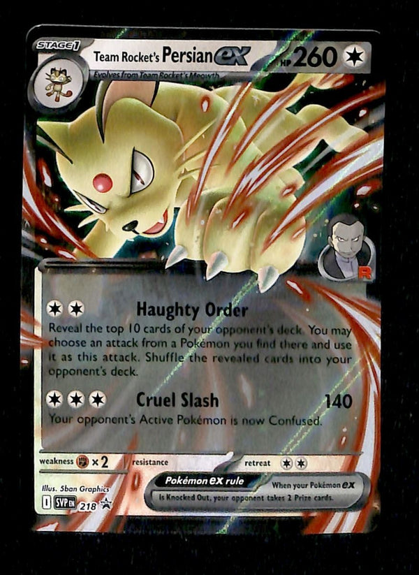 Team Rocket's Persian ex Black Star Promo SVP 218, NM Pokemon Card