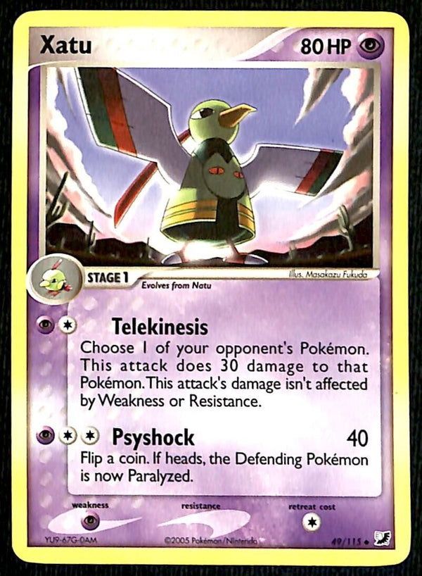 Xatu Unseen Forces NM, 49/115 Pokemon Card