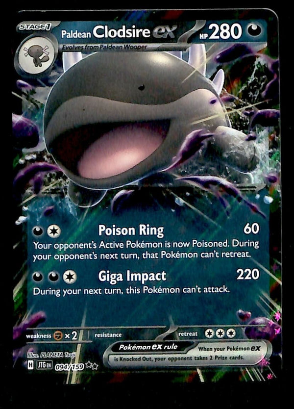 Clodsire EX Ultra Rare Journey Together 094/159, NM Pokemon Card
