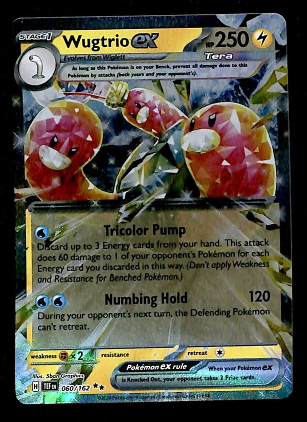 Wugtrio ex Ultra Rare Temporal Forces 060/162, NM Pokemon Card Wugtrio ex Ultra Rare Temporal Forces 060/162, NM Pokemon Card