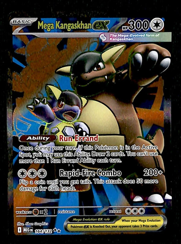 Mega Kangaskhan ex Full Art Mega Evolution MEG 164/132, NM Pokemon Card