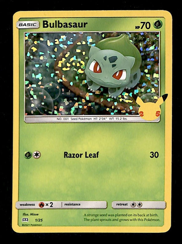 Bulbasaur Holo McDonalds 25th Anniversary 1/25, NM Pokemon Card