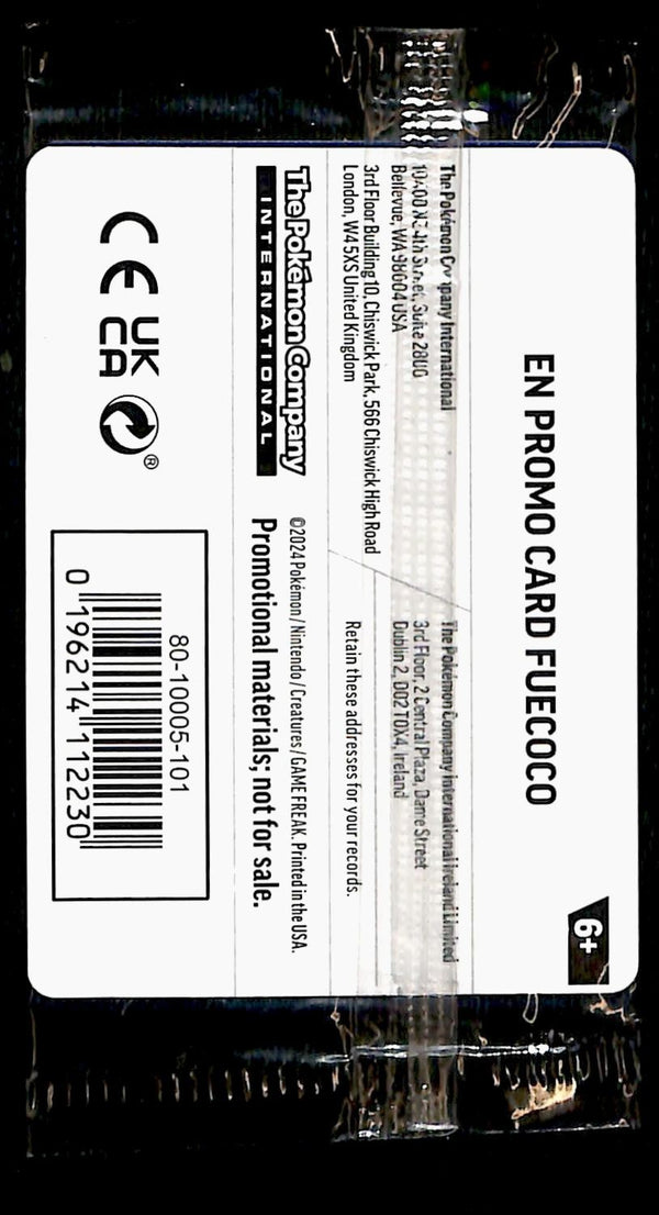 Fuecoco ex Black Star Promo SVP 192, Sealed Pokemon Card