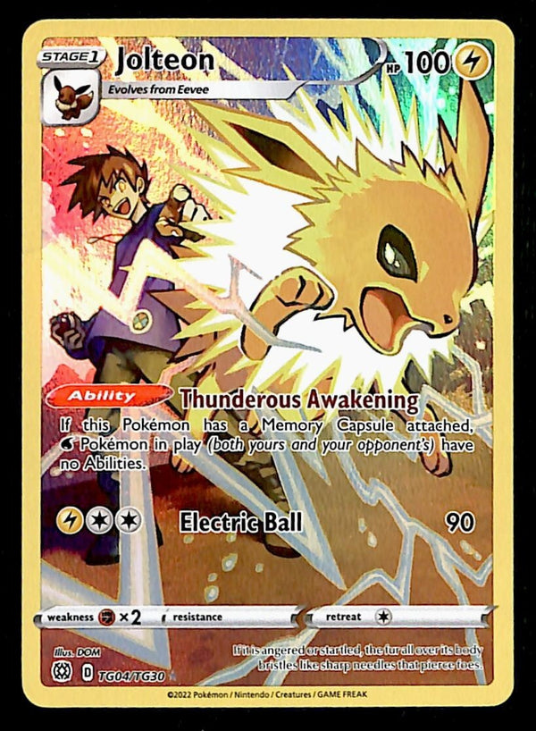 Jolteon Trainer Gallery Brilliant Stars TG04/TG30, NM Pokemon Card