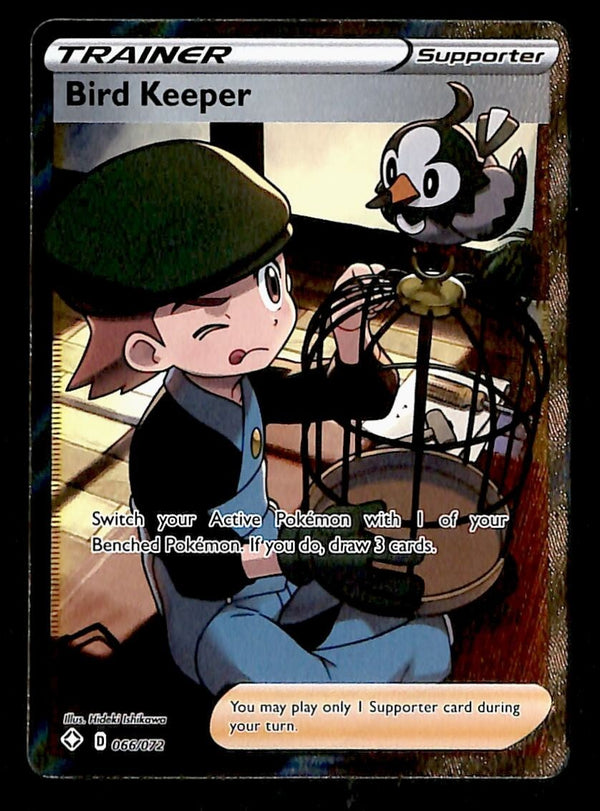 Bird Keeper Full Art Ultra Rare Shining Fates 066/072, NM Pokemon Card Bird Keeper Full Art Ultra Rare Shining Fates 066/072, NM Pokemon Card