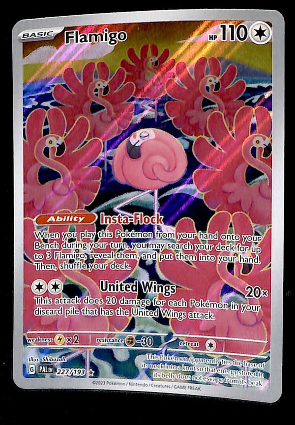 Flamigo Illustration Rare Paldea Evolved 227/193, NM Pokemon Card