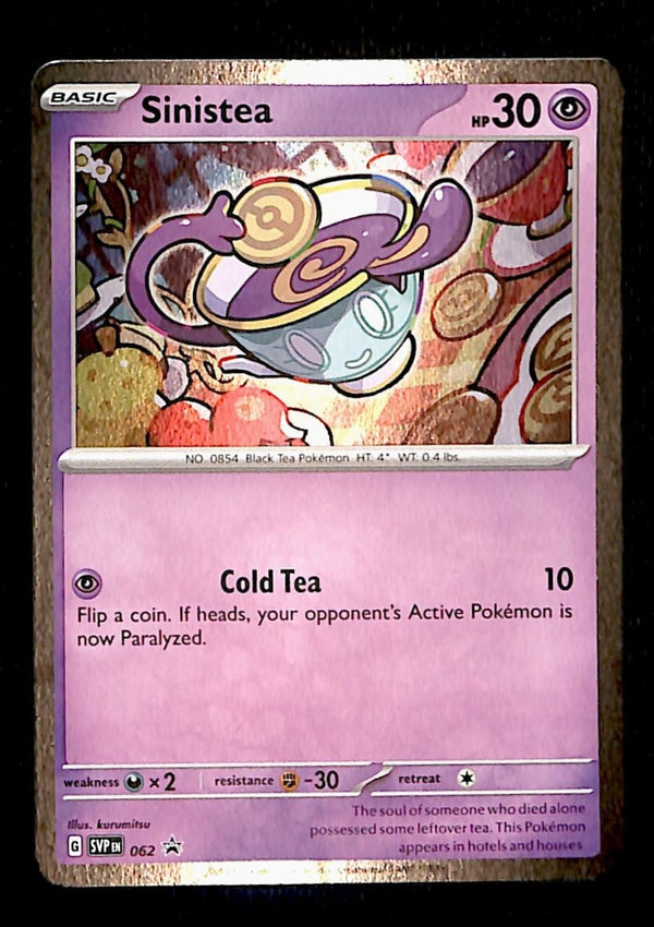 Sinistea Holo Promo SVP 062, NM Pokemon Card