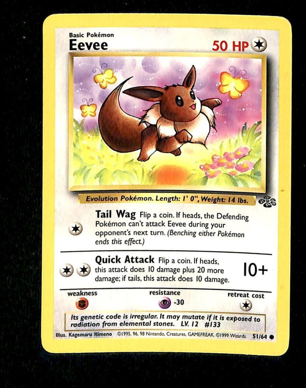 Eevee Jungle NM, 51/64 Pokemon Card