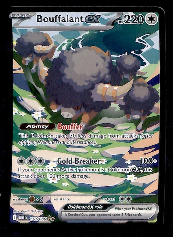 Bouffalant SIR White Flare 170/086, NM Pokemon Card