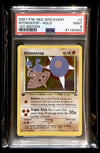 Hitmontop Holo 1st Edition Neo Discovery PSA 9, 3/75 Pokemon Card.