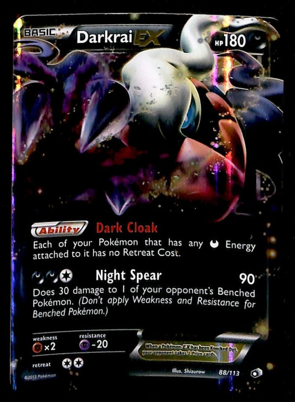 Darkrai EX Legendary Treasures 88/113, VG Pokemon Card