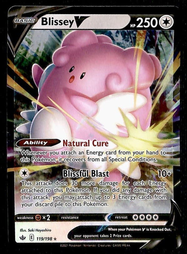 Blissey V Ultra Rare V Chilling Reign 119/264, NM Pokemon Card