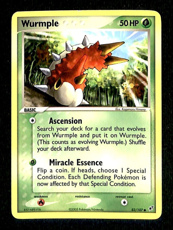 Wurmple EX Deoxy NM, 82/107 Pokemon Card