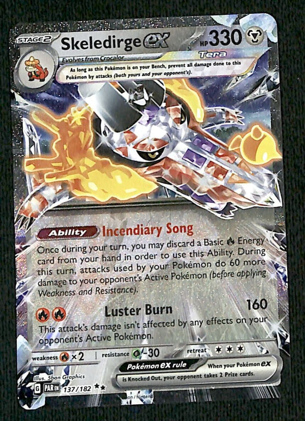 Skeledirge ex Ultra Rare Paradox Rift 137/182, NM Pokemon Card