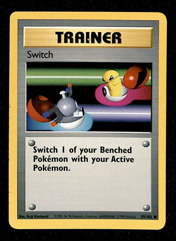 Switch Base Set 1999 Unlimited Print NM, 95/102 Pokemon Card.