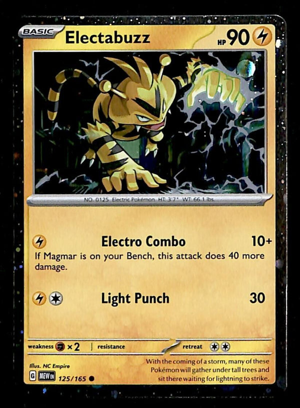 Electabuzz Holo Scarlet & Violet 151 125/165, NM Pokemon Card