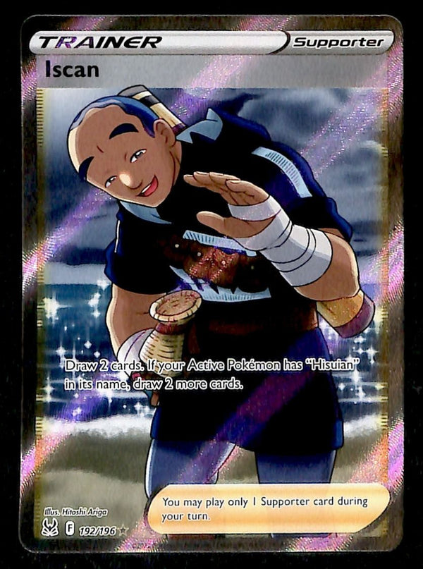 Iscan Full Art Trainer Lost Origin 192/196, NM Pokemon Card